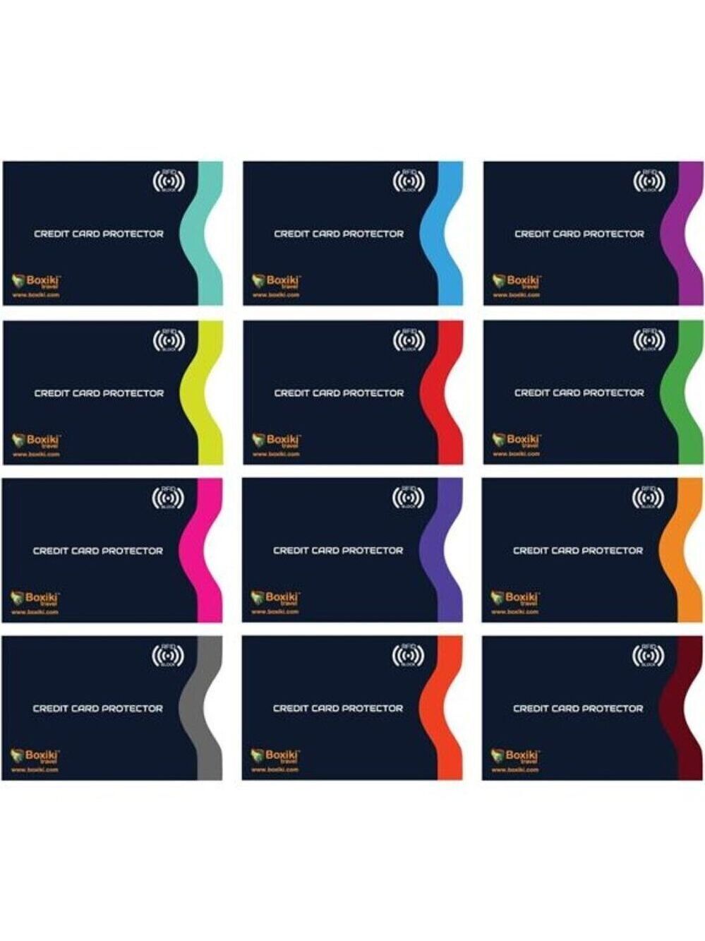 RFID Blocking Credit Card Sleeves Set Travel Identity Theft Protection Wallet